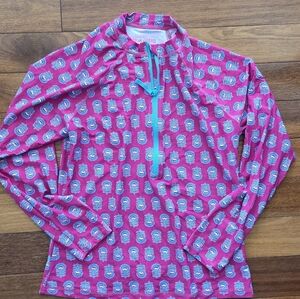 J. Crew Pink Swim Rash Guard Size XXL